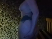 masturbated in the sauna