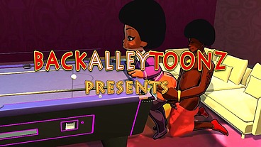 3d cartoon college big booty teen gets DJ to worship her ass