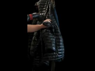 Large vacuum with Girlfriend's Ebony Ghost Whisperer Down Jacket