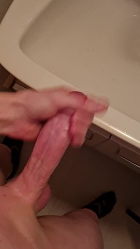 Playing with cock