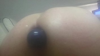playing with my new anal balls xx