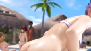 【MMD R-teenagers SEX DANCE】SWEET HUGE BOOTY ON THE BEACH ROUGH SEX 熱いお尻 [MMD]