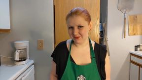 Naughty barista deals with rude customer