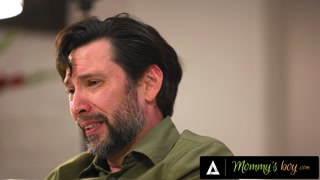 MOMMY'S BOY - All-Natural MILF Lauren Phillips Caught Horny Husband Masturbating With Vacuum Cleaner