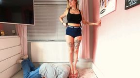 Head Crushed Under Bare Feet