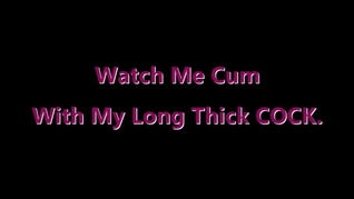Thick Cock Grows in my hand with a sexy wet shaft sliding down my palm moaning!