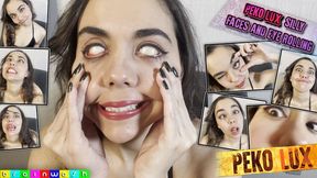 Eye Crossing and Rolling Silly Faces with Peko Lux - MP4 (SD)