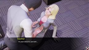 Busty blonde mom takes hefty cock in public
