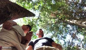 Muscle Austin fucking Twink Brent in the woods