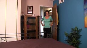 stepmom strokes my fantasy. stepmom strokes her son s cock while wearing sexy lingerie. zoey holloway
