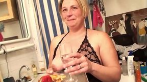 BBW mature in sexy lingerie hungry of cock hard banged in POV