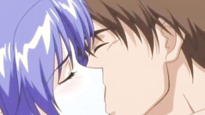 Purple-haired cartoon cutie gets her tight hole drilled by a massive dick