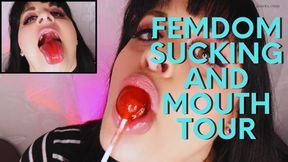 Femdom Mouth Worship with Sucker