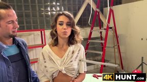 Petite Czech girl Elena Vedem is pussy railed for money