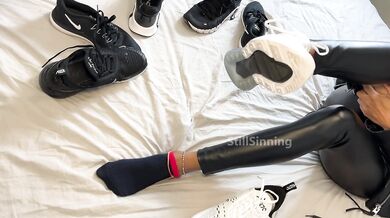 He fills my Nike sneaker with his cum