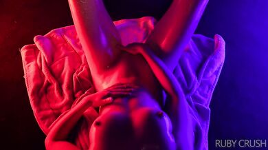 Dripping pussy stretched by BIG dildo tease climax Ruby Crush FPV