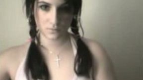 Bodacious brunette nanny teased me with her gorgeous tits