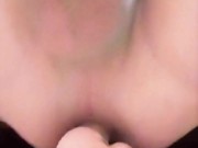 Probando mi nuevo Dildo realista, después de la universidad