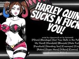 Harley Quinn Captures & Interrogates U With Her Holes! -- Erotic ASMR Roleplay for Males