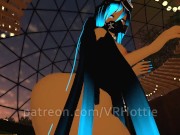 Thicc Thigh Fat Ass Blue Hair Masked Babe Stripped Choker Socks Face Sitting POV Lap Dance