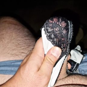 i use for masturbate my neighbor&#039;s wife panties and i cum inside pussy gusset and make them soaked my semen