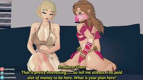 Zelda - Princess Wants to Break Femboy Link With Futa Help