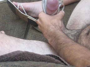 Fucking Julie's Silver Sandals Cumming Hard