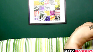 Young dude filmed giving blowjob and being analbanged rough