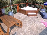 Transando com a peituda no lounge pra todo mundo ver | Fernanda Ribeiro |