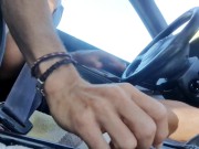 Jacking off while driving my car - moaning a lot of pleasure