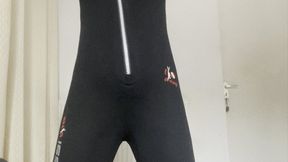 wetsuit gasmask cum with wand