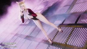 [mmd] T-ara - Day by Day Ahri Sexy Striptease League of Legends Hentai Uncensored 4K 60fps