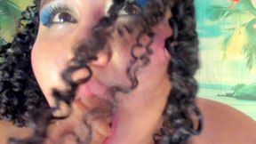 Insatiable chubby: Deep throat with a lot of saliva and whipping.