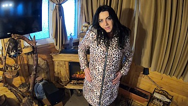 Mega Milf MilfyCalla Gets A Load Of Cum On Puffy Jacket!
