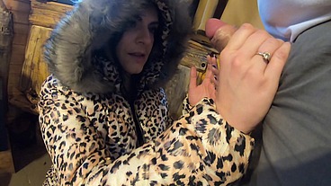 Mega Milf MilfyCalla Gets A Load Of Cum On Puffy Jacket!