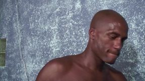 Athletic big dick black guy find eager white hole