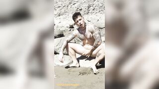 My JIZZ-SHOTGUN In The PUBLIC BEACH