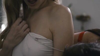 A pair of aroused dykes love pussy licking and playing naughty ass games