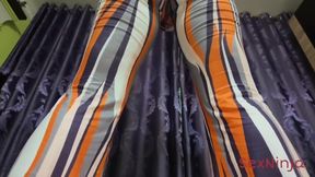 Step-Mom's Yoga Oops Bends Over Too Far Tight Leggings Split Wide Open