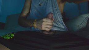 HUNG COLLEGE LATINO HANDJOB. EDGING AND CUM!