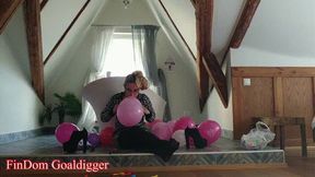 Blowing Balloons in Findom Style part 3