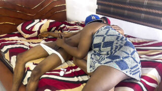 Interracial blowjob, black, bareback, old &amp; young, daddy &#8211; amateur young Indian guys getting anally fucked