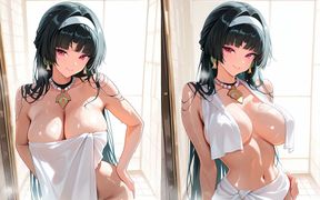 Astra Yao Takes a Shower, Sex in the Shower, Astra Yao Hentai Cosplay