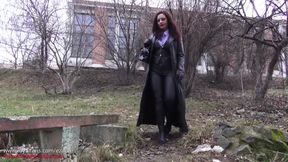 Lick the mud off My boots, slave!