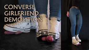 Girlfriend Converse Demolition (Edited Double Version) - TamyStarly - Cock Balls Crush Trample, Shoejob, Bootjob, CBT, Ballbusting, Trampling, Stomping