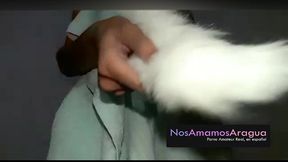 latina teen foxy tail buttplug on cam
