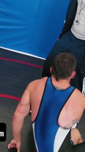 Handsome Stud Eric Fuller Gets Dominated &amp; Fucked By Wrestling Buddy And Perv Coach - Varsity Grip   Clip 1