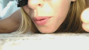 Tiny wakes up by my feet