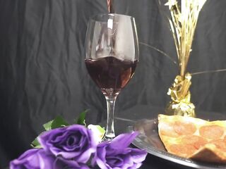 Cumming in a wine glass part two ~ LoadsMalone