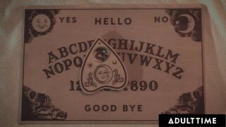 ADULT TIME - Stepbrothers 3-Way Prank Naive Virgin Lexi Lore With A Spirit Board! DOUBLE CREAMPIE